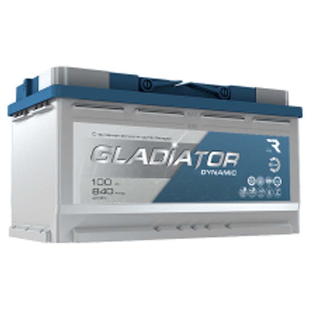 GLADIATOR dynamic 6CT-100L(0) 100 840 353x175x190 Обратная Аккумуляторы [А10Г]